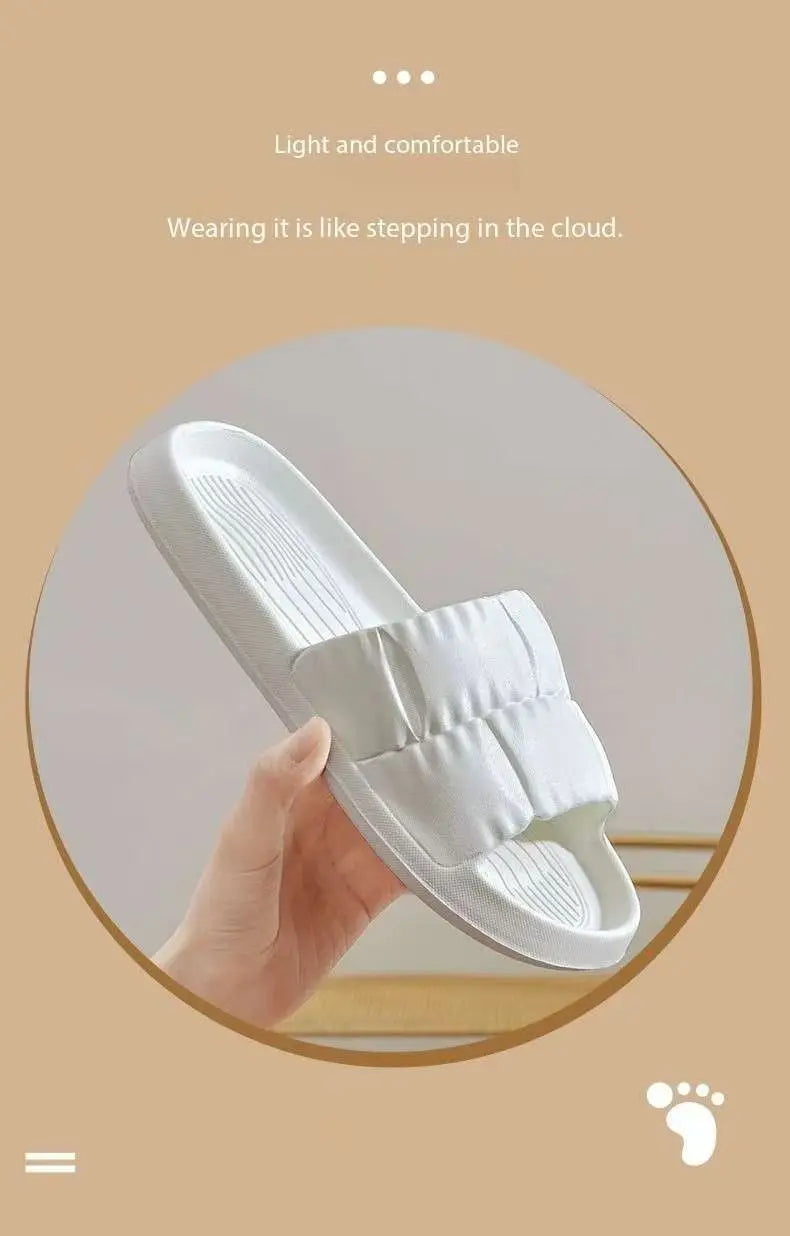Women Soft Sole Cloud Slippers Thicken Platform Indoor Outdoor Beaches Sandals Summer EVA Non Slip Flip Flops 2025 New Wholesale