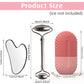 Ice Face Roller Facial Skincare Ice Roller Set, Stainless Steel Facial Roller Gua Sha Face Tool Face Massage Roller Mold Cube