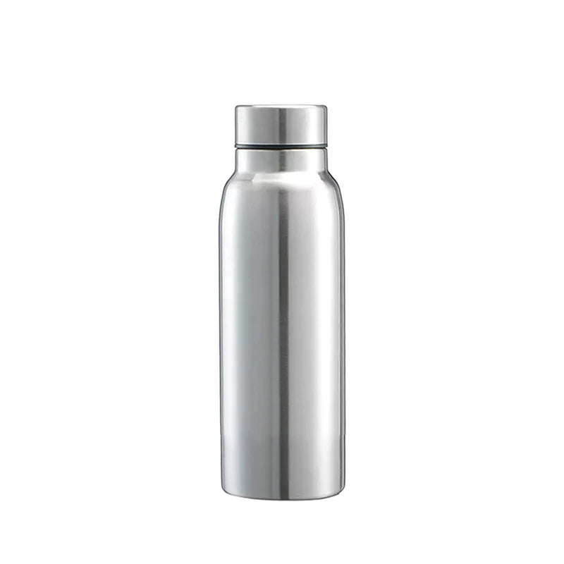 Portable Sports Water Bottle 650ML 1000ML Stainless Steel Single Wall Large Capacity Kettle Outdoor Bicycle Sports Drinking