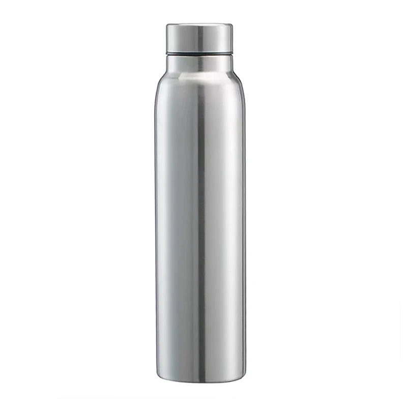 Portable Sports Water Bottle 650ML 1000ML Stainless Steel Single Wall Large Capacity Kettle Outdoor Bicycle Sports Drinking