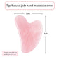 Natural Jade Gua Sha Facial Massage Tool – Face & Neck Scraping Stone for Skin Care & Relaxation