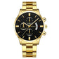 Fashion Mens Watches Luxury Silver Stainless Steel Quartz Wrist Watch Man Business Watch for Men Calendar Clock Reloj Hombre