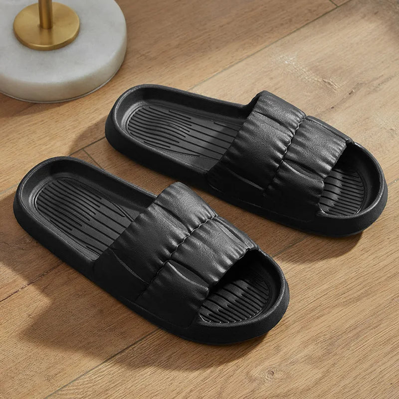 Women Soft Sole Cloud Slippers Thicken Platform Indoor Outdoor Beaches Sandals Summer EVA Non Slip Flip Flops 2025 New Wholesale